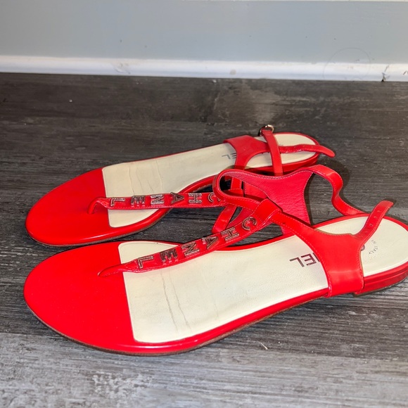 Orange Chanel sandals - Picture 2 of 4